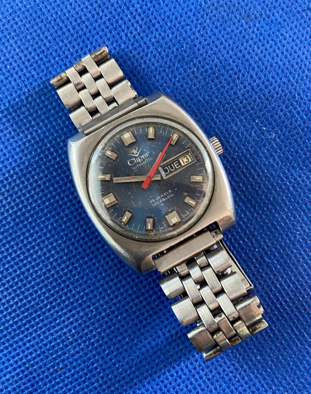 Cliper Automatik Herrenuhr Vintage Um 1970s 25 Jewel Eta 2788 (1/14740)