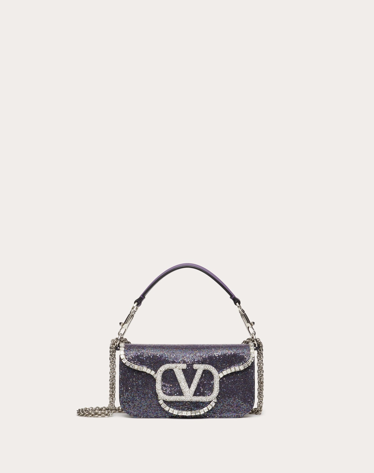 ショルダーバッグ VALENTINO GARAVANI 'Loco' Shoulder Bag Blue 4Y2B0C15YIJ Valentino Garavani Locò Small Shoulder Bag Embroidered With