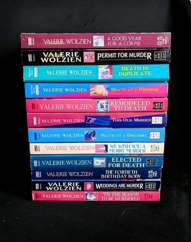 Lot Of 12 Valerie Wolzien Books - Susan Henshaw Josie Pigeon Death Corpse Murder