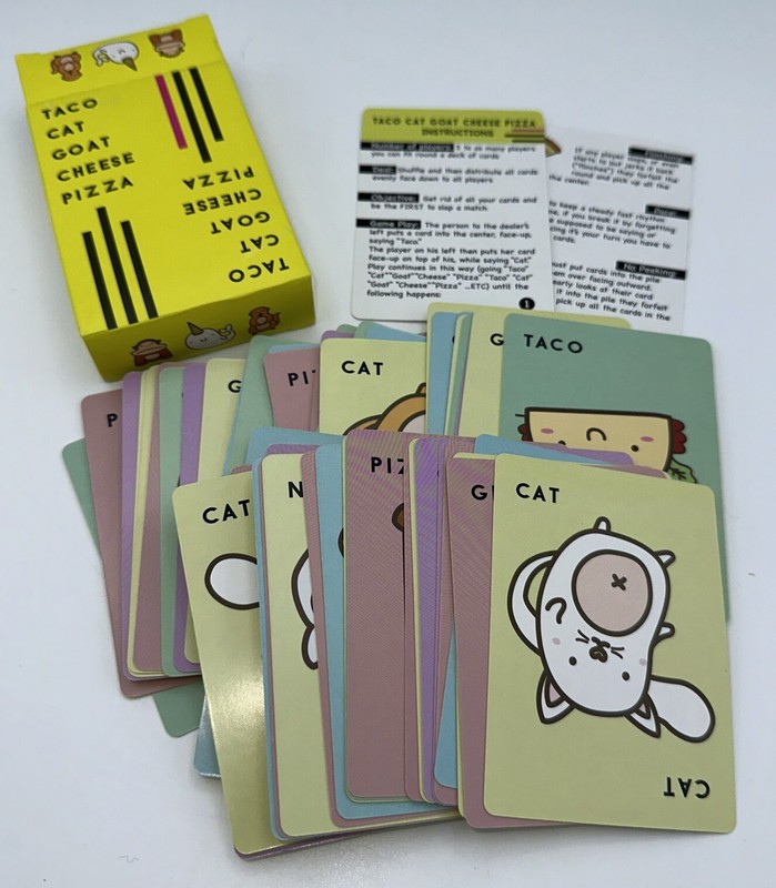 Taco Cat Goat Cheese Pizza Card Game 2017 Dolphin Hat