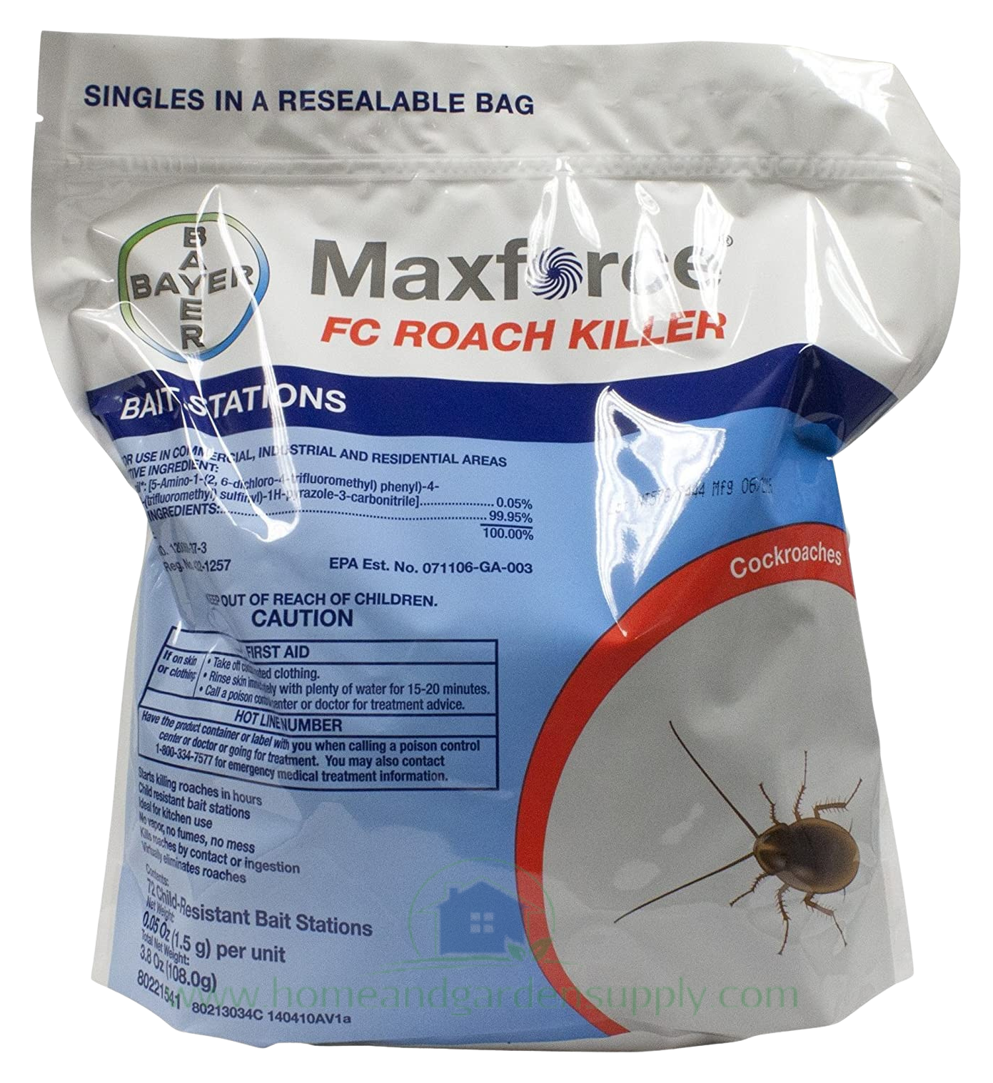 Maxforce FC Roach Killer Bait Stations 72 Stations For Each Bag by Envu