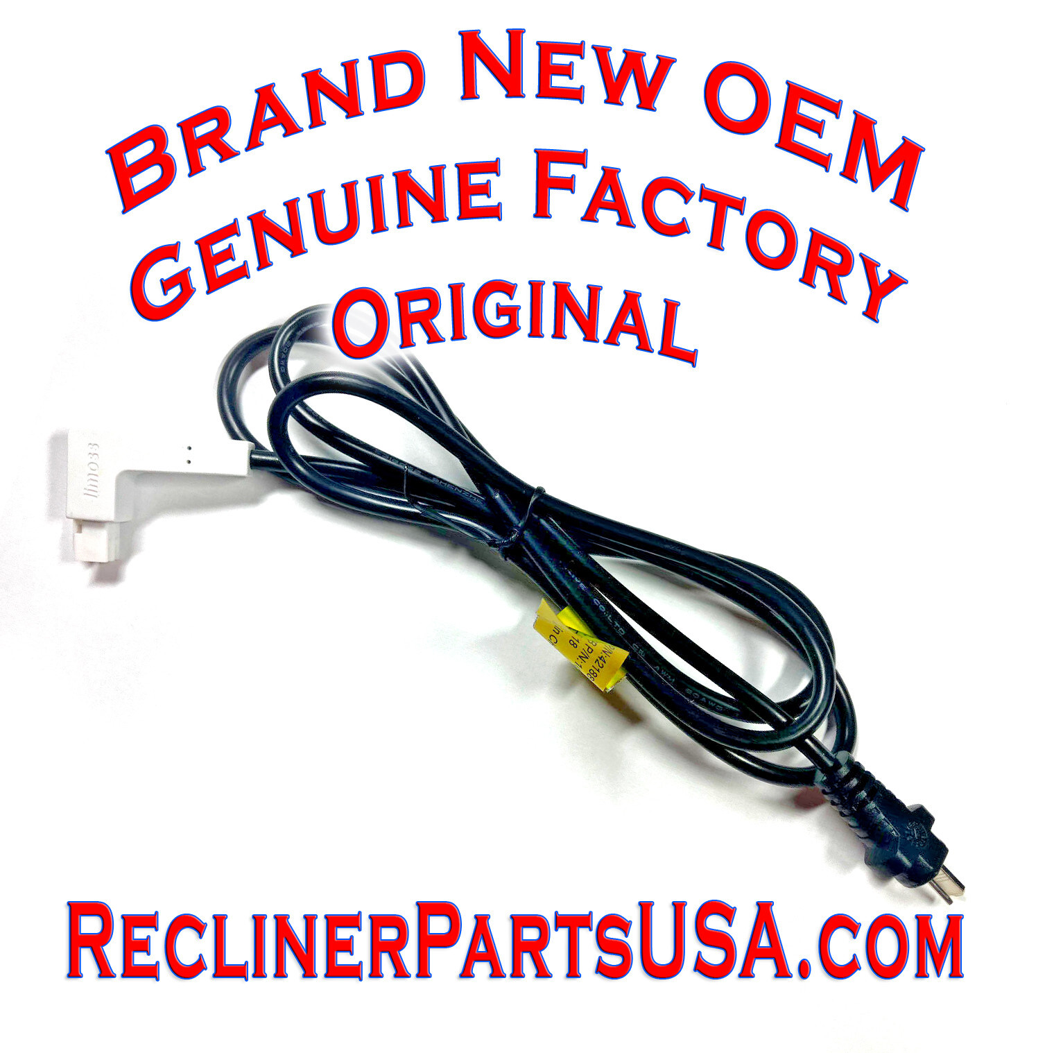 BRAND NEW! La-Z-Boy Limoss MCM 2 Pin Power Cable LZB