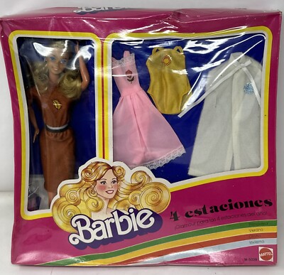 VTG Barbie cuatro estaciones 1982 Super Star Era Mexico 4 Seasons Barbie VHTF
