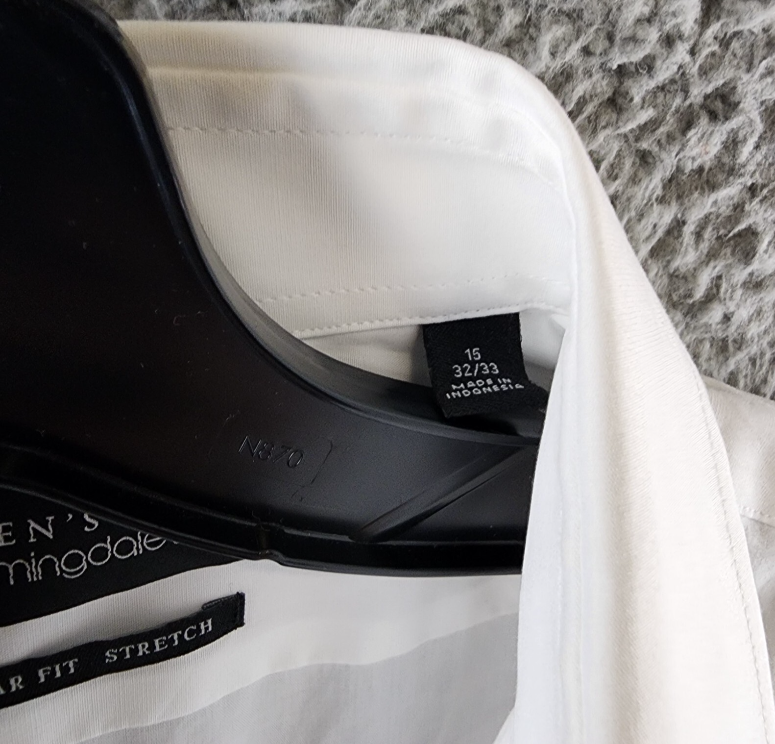 The Men's Store at Bloomingdale's Regular Fit Dress Shirt Men's 15 32/33 White - Picture 5 of 13