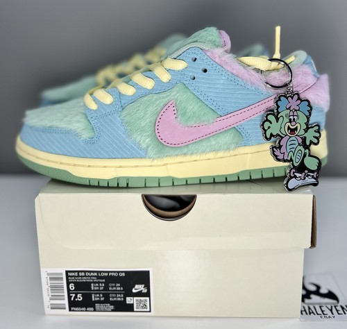 VERDY × Nike SB Dunk Low Pro QS  PS 18cm Nike SB Dunk Low Pro x Verdy 'Blue Gaze and Enamel Green