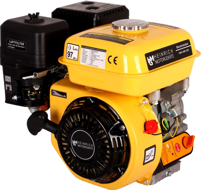 Benzinmotor Hmg-Bm-208 Kartmotor 7,0 Ps Standmotor Motor Industriemotor