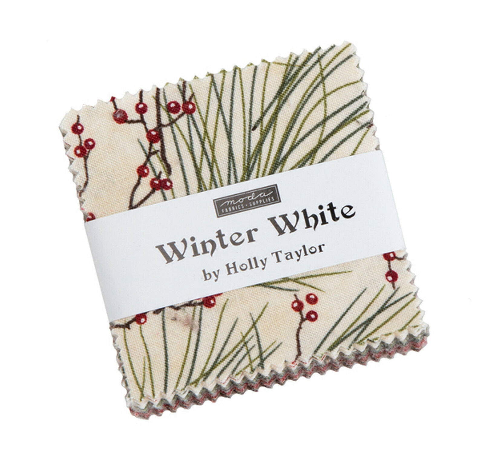 Winter White Moda Mini Charm Pack 42 100% Cotton 2.5" Precut Quilt