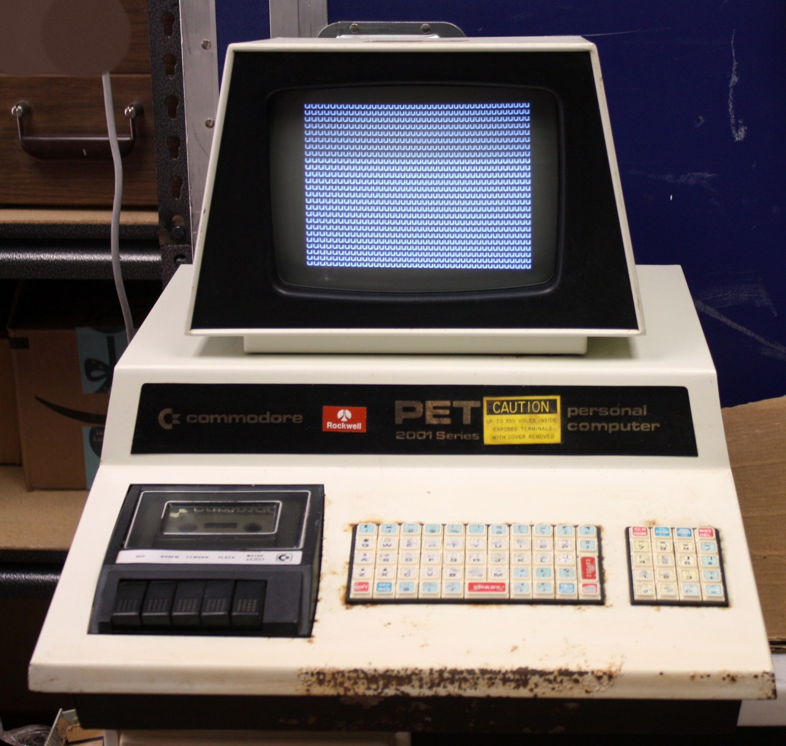 Vintage Commodore PET 2001 - 8 Computer w Chiclet Keyboard & Cassette, Chicklet