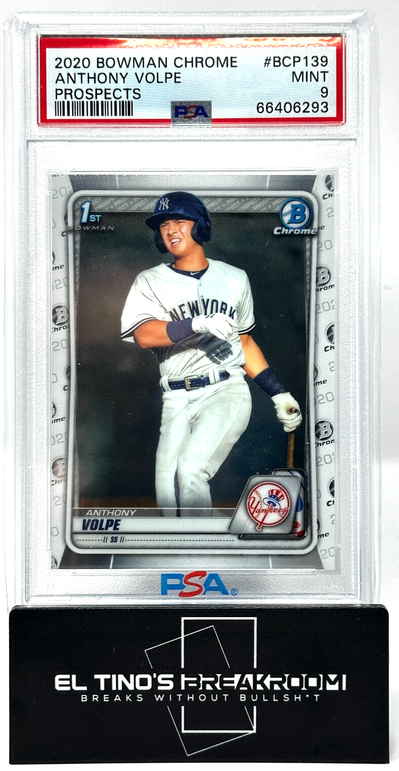 ANTHONY VOLPE 2020 Bowman Chrome 1st BCP139 PSA 9 NEW YORK