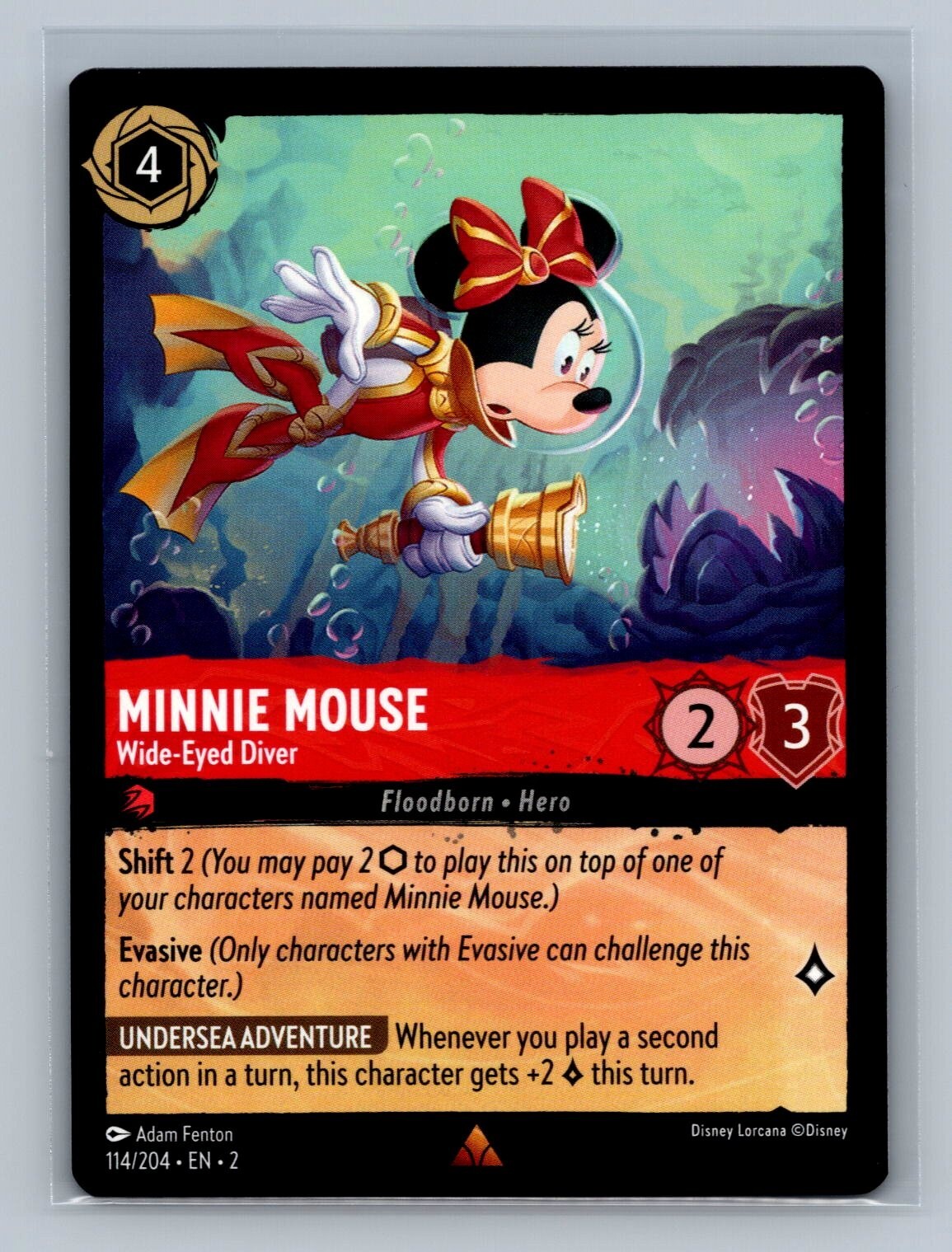 MINNIE MOUSE Disney 100 Lorcana Rise Of The Floodborn WIDE