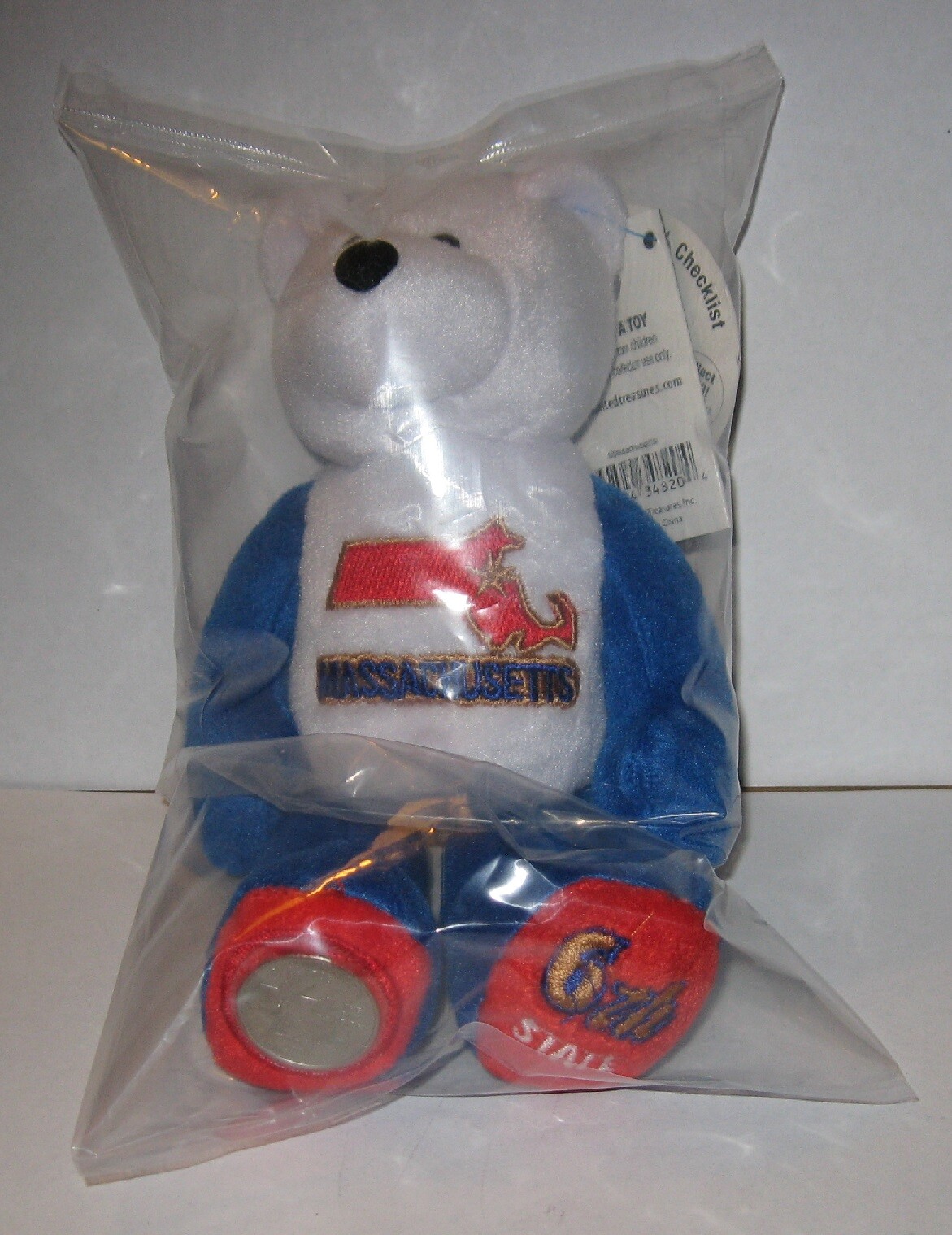 MASSACHUSETTS #6TH COIN BEAR SEALED IN  PLASTIC