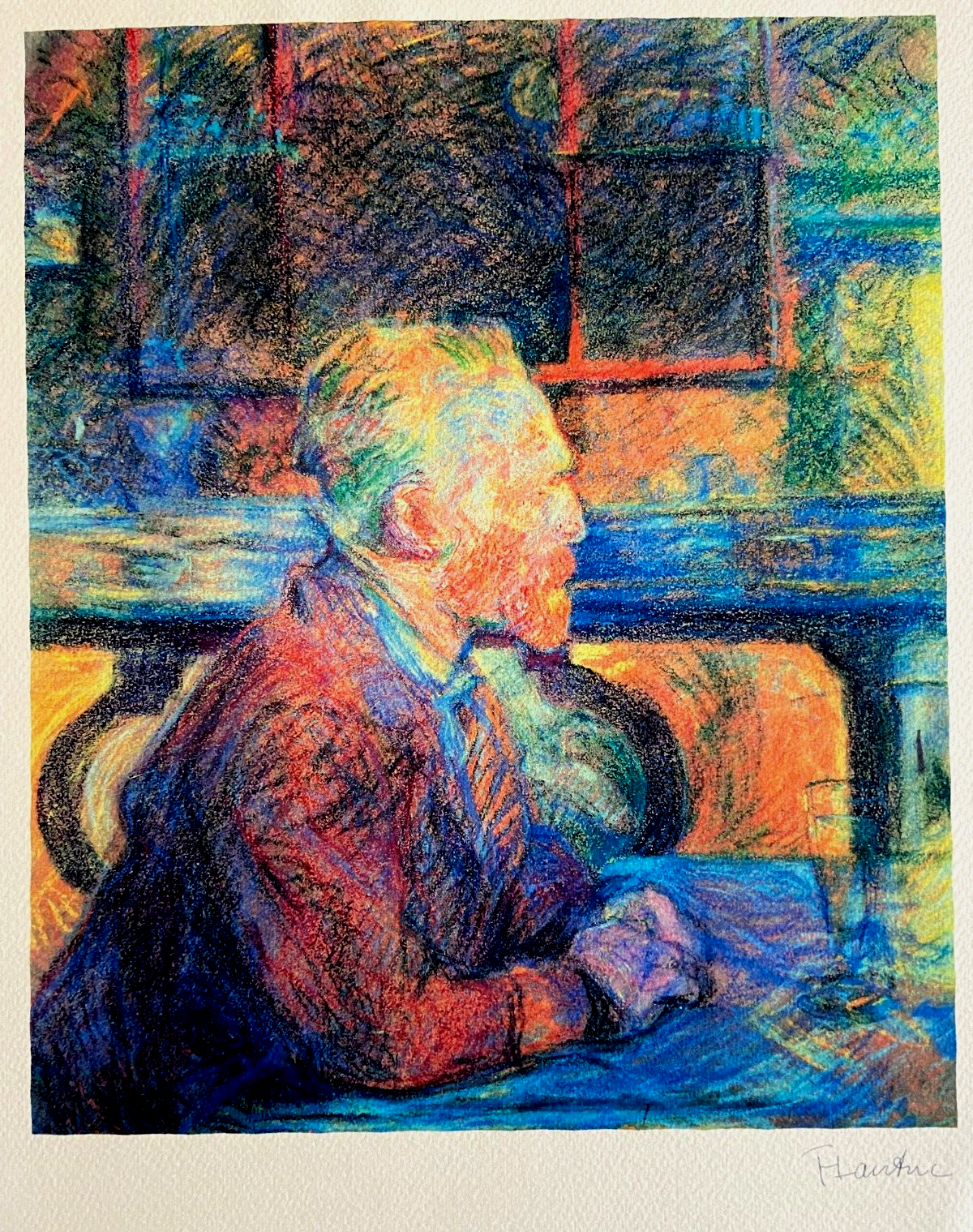 Henri De Toulouse-Lautrec Portrait Van Gogh Original Henri De Toulouse-Lautrec Portrait Van Gogh Original