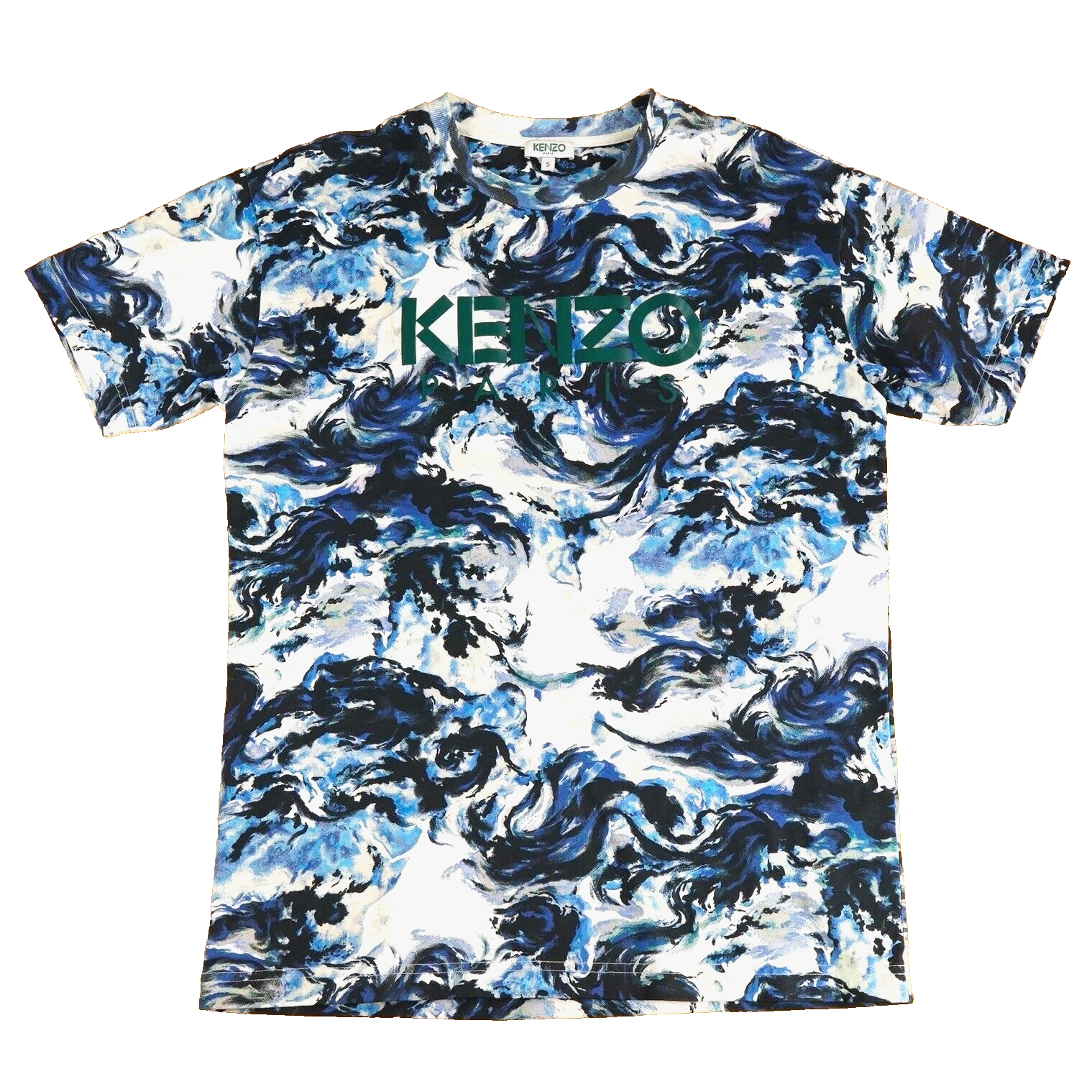 KENZO 花柄 Tシャツ L ネイビー KENZO ネイビー Tシャツ Lサイズ 花柄