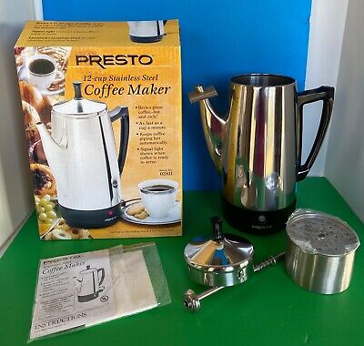 12 Cup(02811) Presto Electric Stainless Percolator Coffee Maker-ship free