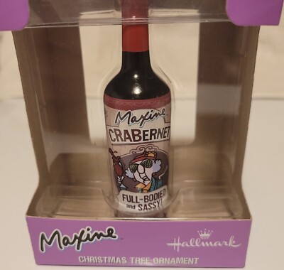 NEW  Maxine CRABernet Full-Bodied & Sassy Gift Ornament Hallmark  FAST SHIP