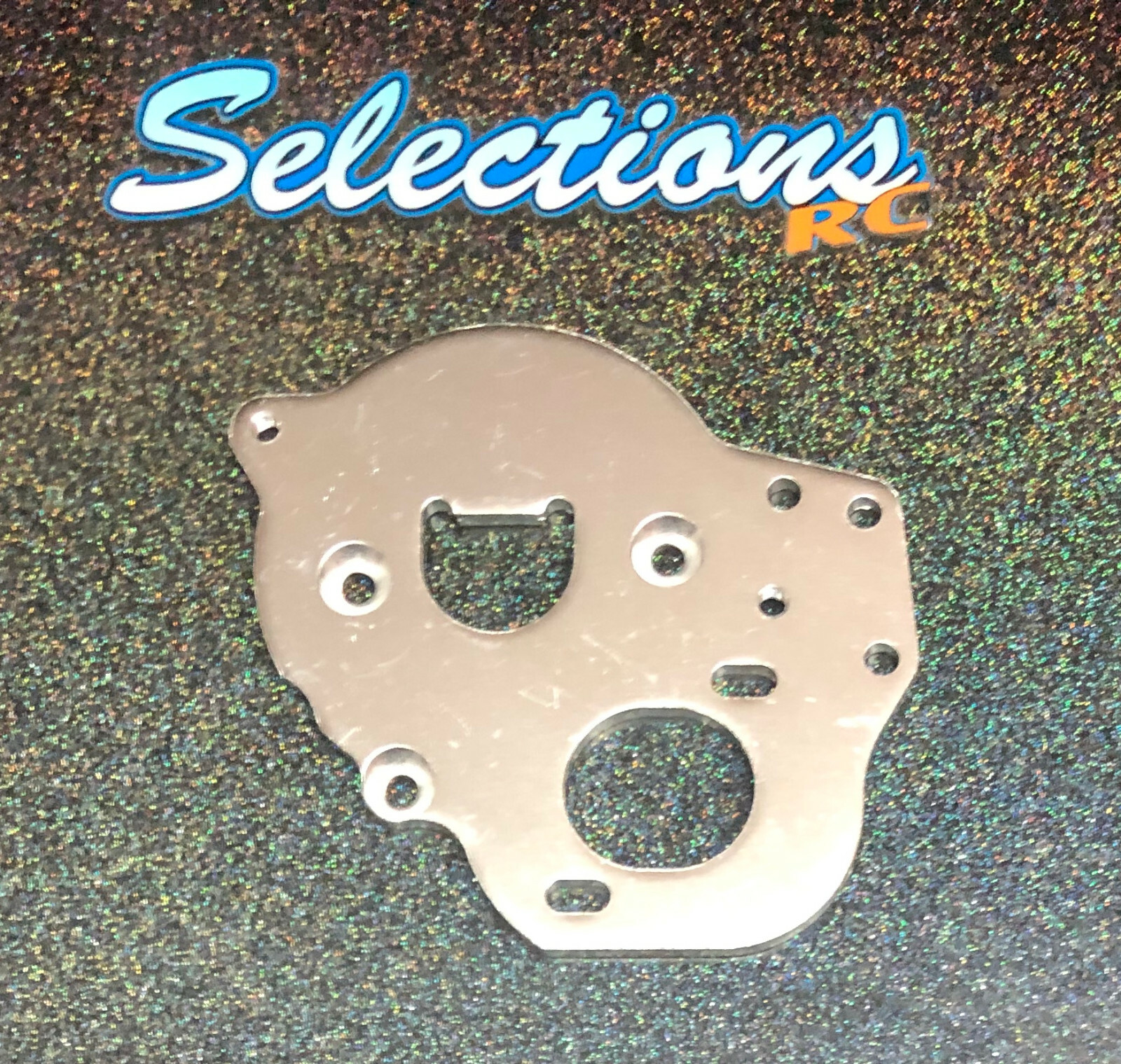 Motor Mount For Tamiya Df 03 Df03 Df 03ra Aluminum Silver Gearbox Plate Ebay