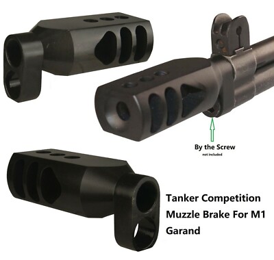 Steel Heavy Duty M1 Garand Tanker Style Muzzle Brake US Seller