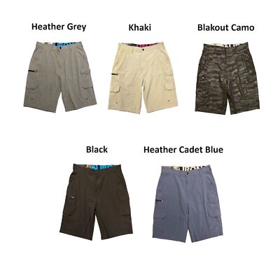 Iron Co. Men's Comfort Waistband Stretch Hybrid Cargo Short
