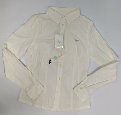 Armani Junior Girls Long Sleeve Shirt Size 14 White