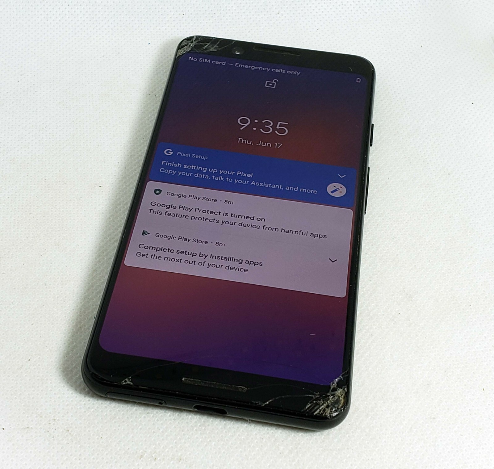 Google Pixel 3（G013B） Just Black Pre-Owned Google Pixel 3 128GB GSM Unlocked (AT&T / T-Mobile