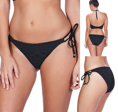 freya black bikini bottoms