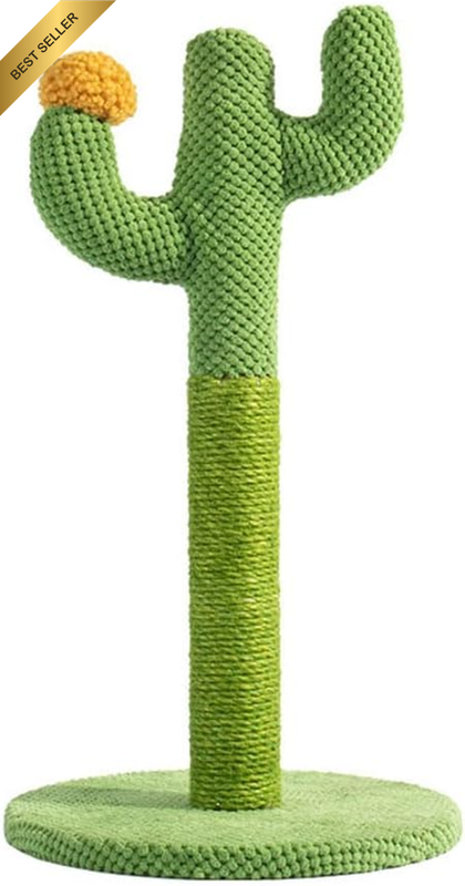 Scratcher Vertical Green Cat Tree, Cat Scratching Post, Cactus Cats Scratchers,