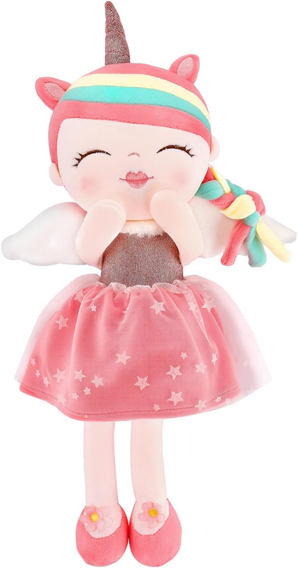 17'' Soft Unicorn Stuffed Animal Rag Doll For Girls Unicor