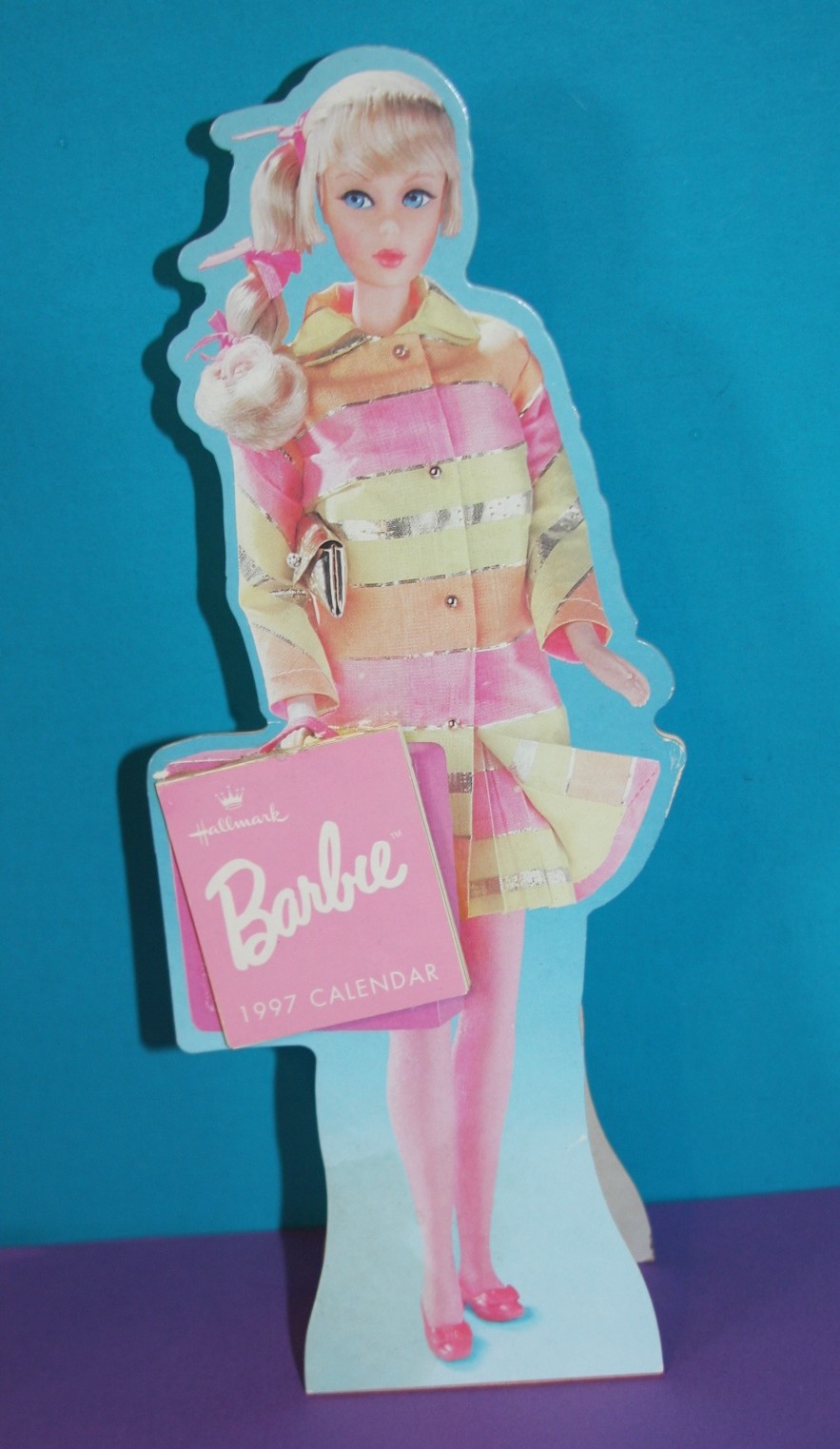 Vintage BARBIE REPRO #1848 ALL THAT JAZZ Hallmark CARD w/ 1997 Calendar COLLECT