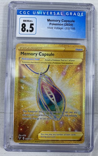 Pokémon TCG Memory Capsule 202/185 Gold Secret Rare Vivid