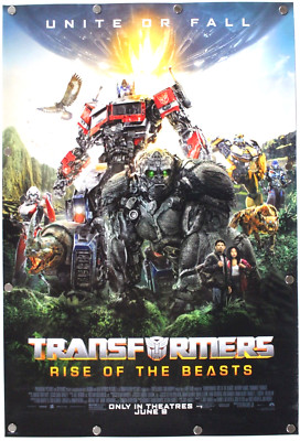 Transformers Rise of the Beasts 2023 Double Sided Original Movie Poster 27 x 40