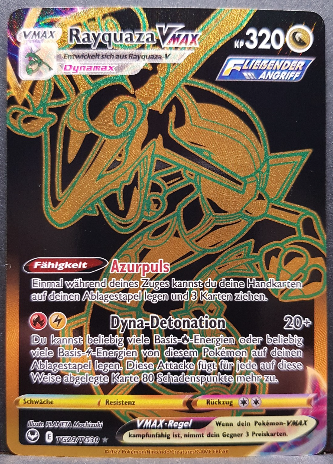 Rayquaza VMAX TG29/TG30 Silberne Sturmwinde Gold Pokémon
