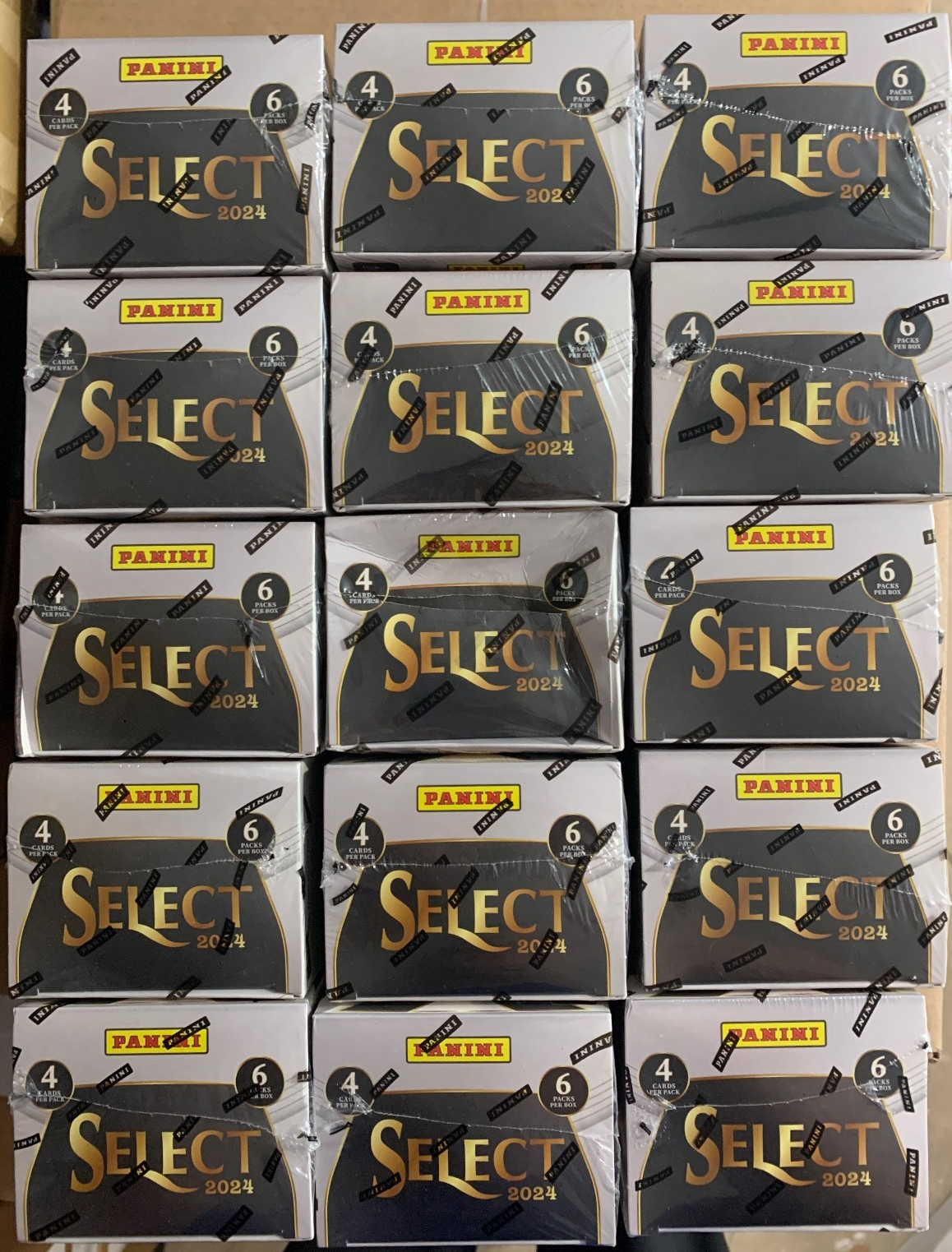 2024 Panini Select Football Factory Sealed 6-Pack Unopened Blaster 15 Box Lot
