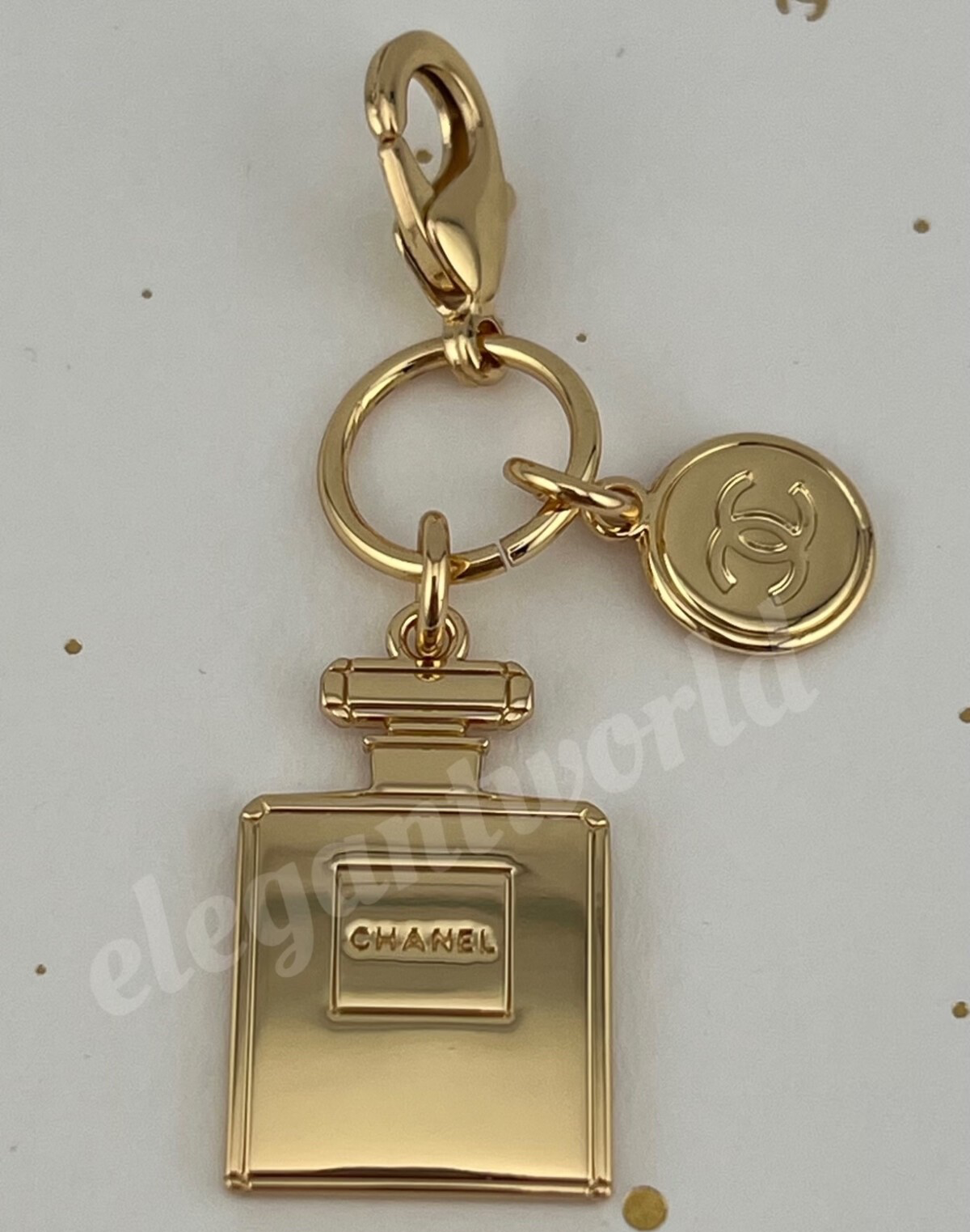 HERMES 3点CHANEL 8点 香水まとめ N5 N19 #19 Extrait de N°5 Necklace BEIGE GOLD - J12429 | CHANEL