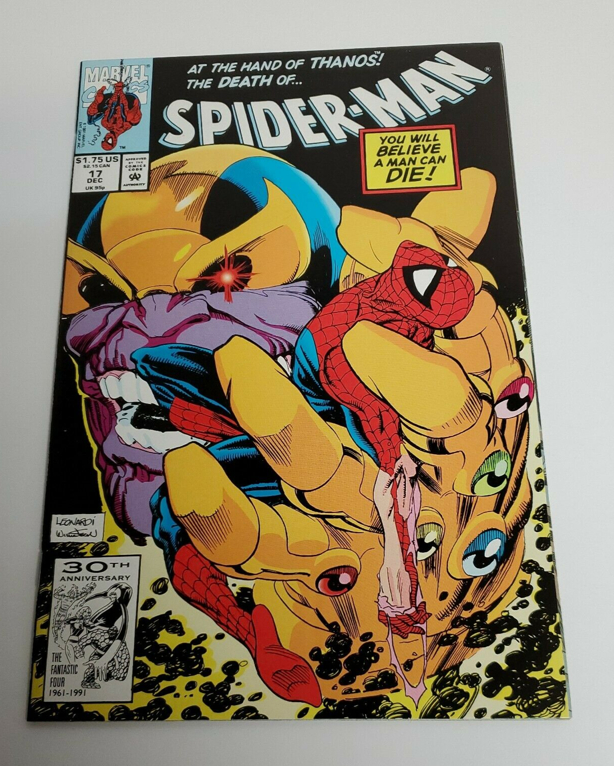 Spider-Man Thanos Avengers 1977年comic 1977 Marvel Two-In-One Thing Spiderman Thanos Infinity Stone