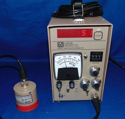 Ludlum 2200 Scaler Rate Meter SCA Geiger Radiation Current Style Tested Working