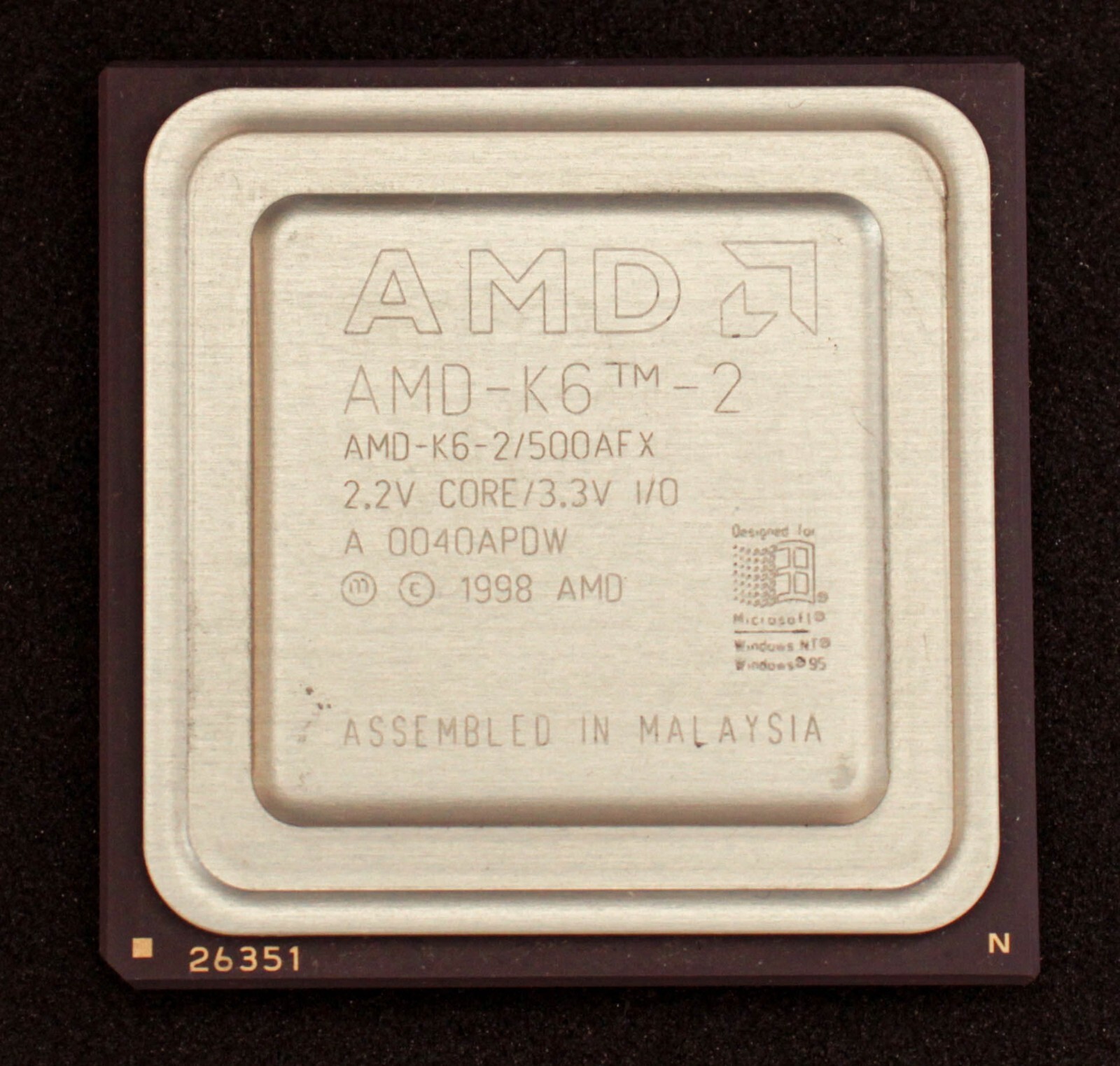 Socket 7 CPU - AMD K6-2 500MHz - AMD-K6-2/500AFX - TESTED | eBay