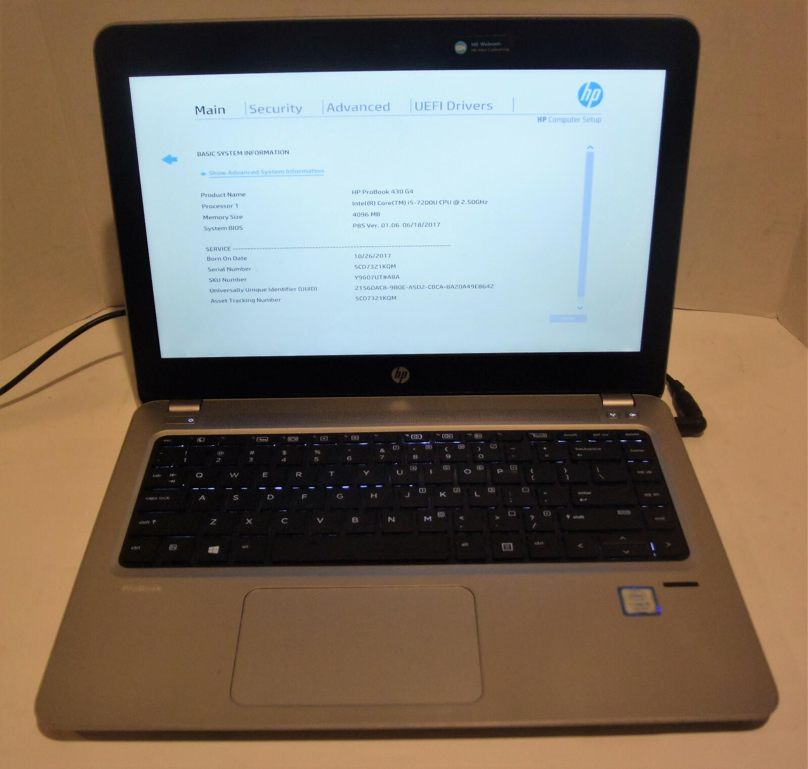 051404 【中古】HP　ProBook430G5　７ｔｈ　office付 051404 【中古】HP ProBook430G5 7th office付