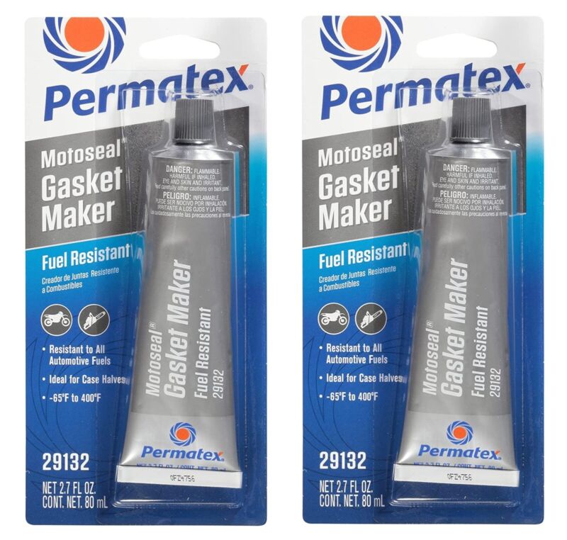 Permatex 29132 Motoseal 1 Ultimate Gasket Maker Set Compound 5.40oz (2x2.7oz)