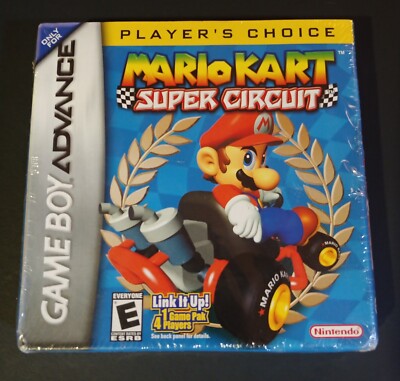 Nintendo Game Boy Advance ''Mario Kart Super Circuit'' Sealed Unopened MIB