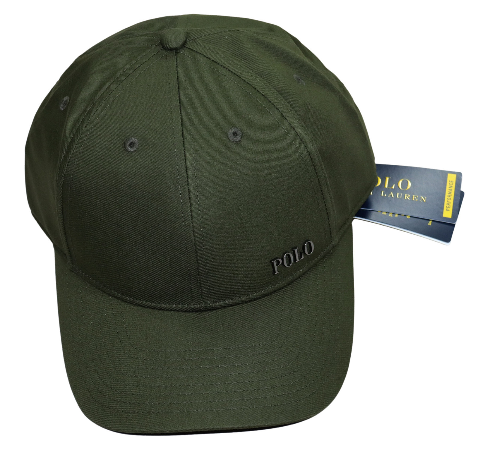 【Polo Ralph Lauren】logo-applique baseball cap♪♪ NWT Polo Ralph Lauren White “P” Patch Chain Stitch Logo