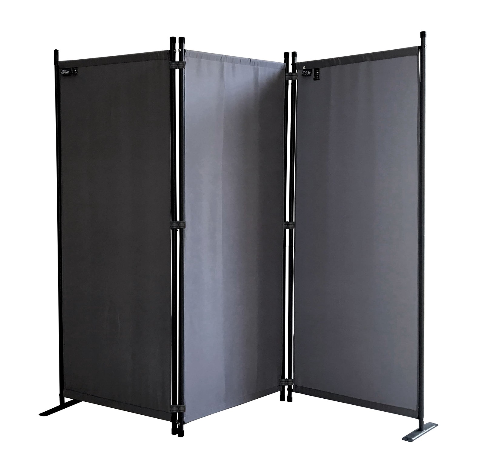 QUICK STAR Sichtschutz-Fächer 140x140 Cm (2 Stück) – Anthrazit, Mit Wandplatte Für Balkon