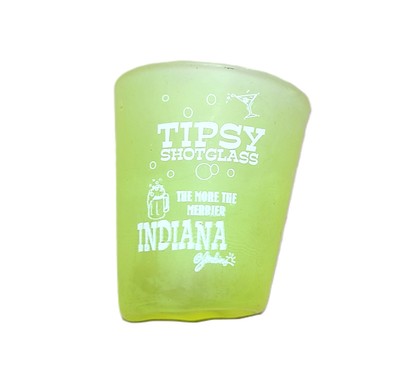 Shot Glass Tipsy Indiana Frosted Glass Liquor Cocktail Drink Bar Drinkware