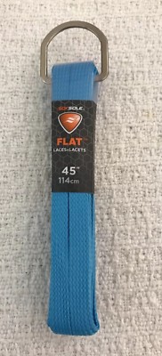 Sof Sole Athletic Flat Shoe Laces 45'' Aqua Pair Shoe Replacement