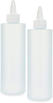 BRIGHTFROM Condiment Squeeze Bottles 8 OZ Empty Squirt Bottle with Clear Twis