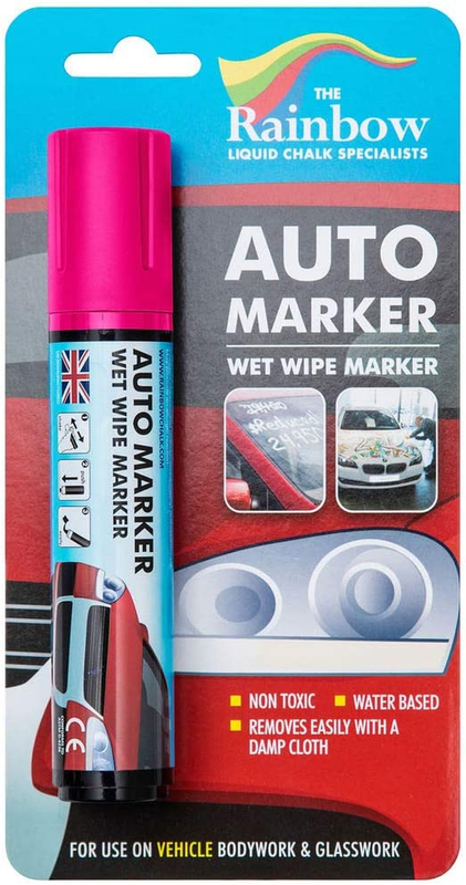For Glass Washable Car Window Paint Pen- Dry Erase Liquid Chalk M
