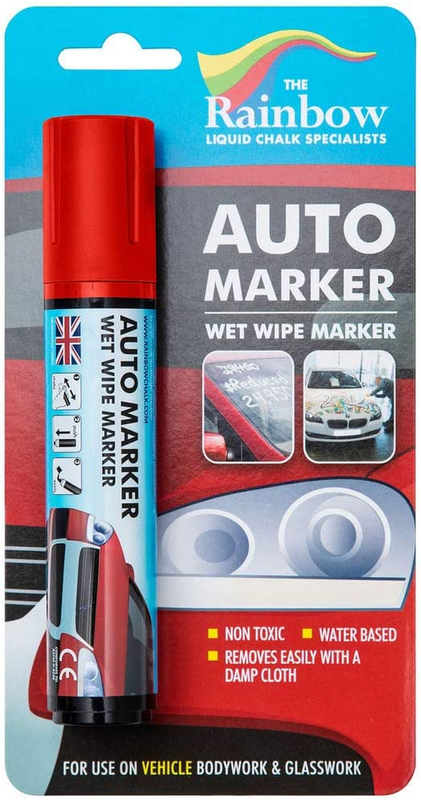 For Glass Washable Car Window Paint Pen- Dry Erase Liquid Chalk M