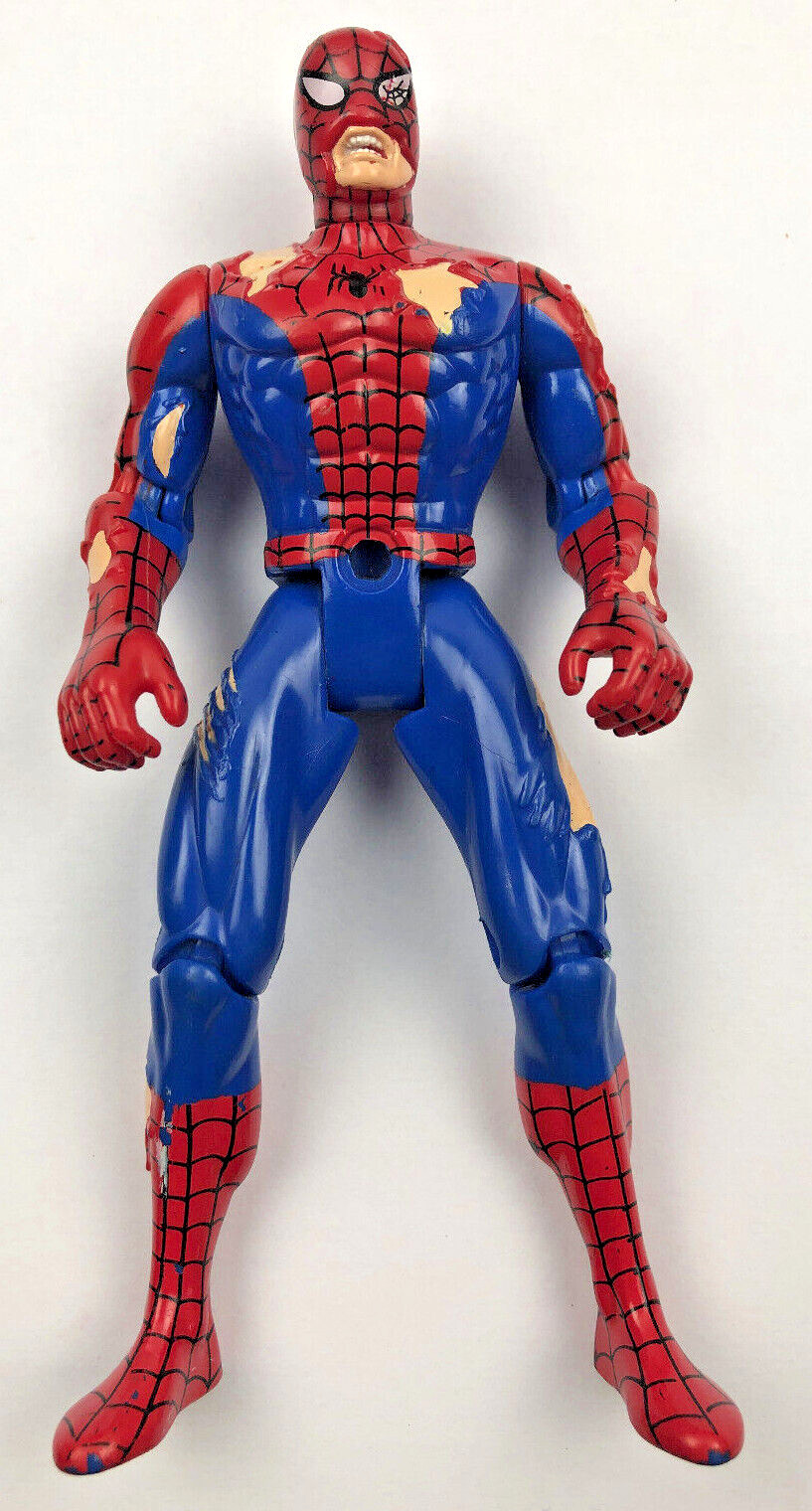 1995 Toy Biz Marvel Battle Ravaged Spider-Man Figure 5 1995 Toy Biz Marvel Battle Ravaged Spider-Man Figure 5