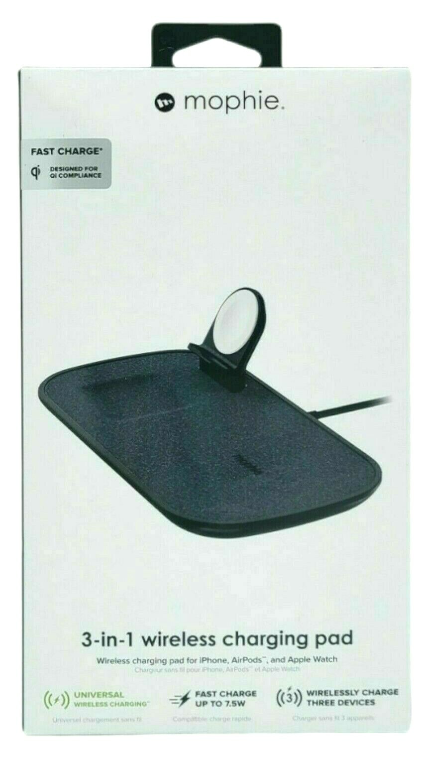 バッテリー/充電器 Apple - mophie 3-in-1 Wireless Charging Case Pad Amazon.com: mophie 3-in-1 Wireless Charging Pad - 7.5W Qi