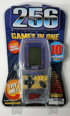 256 Games in One Electronic Handheld Westminster 10 Skill Levels Arcade Game NOS