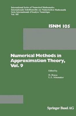 Numerical Methods in Approximation Theory, Vol. 9 by D. Braess (English) Paperba